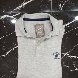 Beverly Hills Polo Club Light Gray Polo Shirt for Men